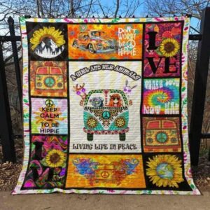 Hippie Quilt Blanket Ver 23  Quilt